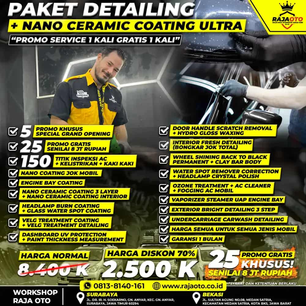 Paket Nano Ceramic Coating Ultra
