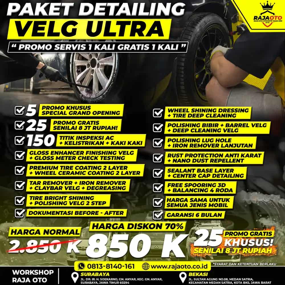 Paket Detailing Velg Ultra