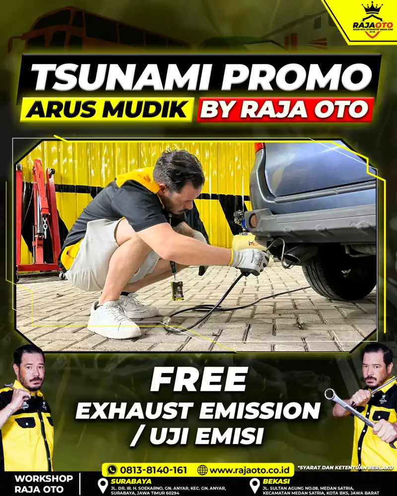 Gratis Exhaust Emission / Uji Emisi