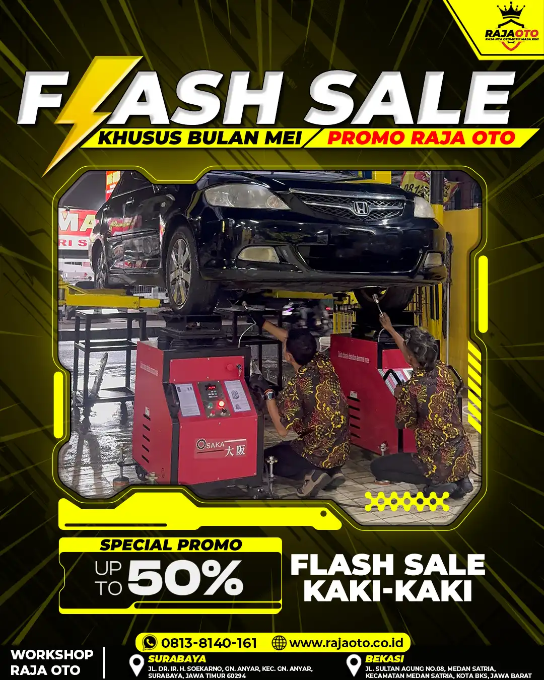 Flash Sale Kaki Kaki