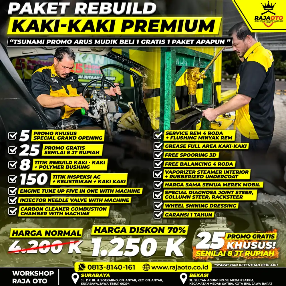 Paket Rebuild Kaki-Kaki Premium