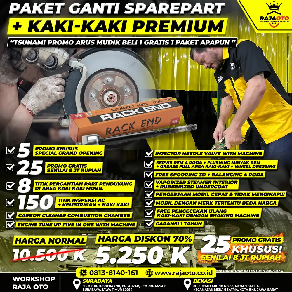 Paket Ganti Sparepart + Kaki-Kaki Premium