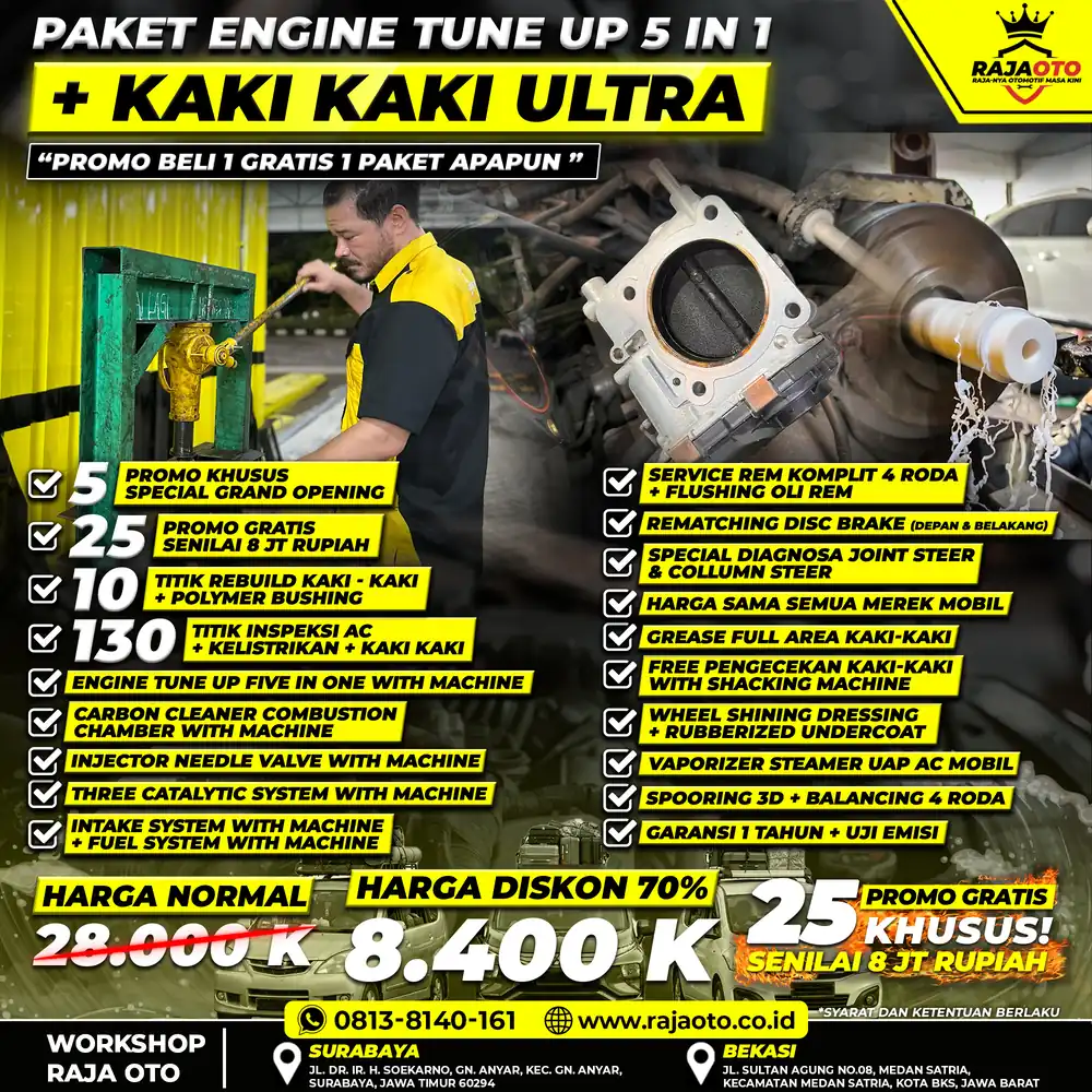 Paket Engine Tune Up 5 in 1 + Kaki Kaki Ultra