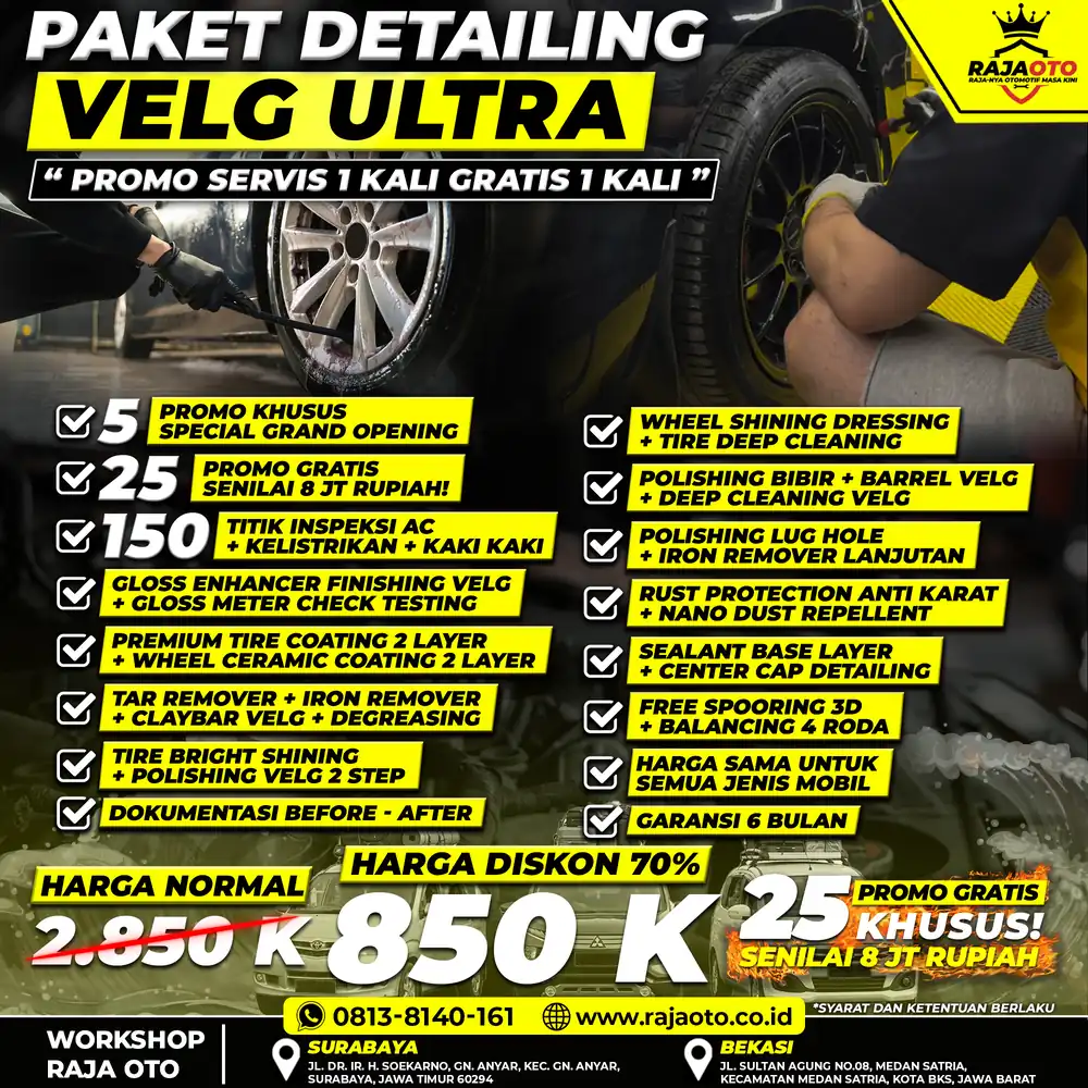 Paket Detailing Velg Ultra