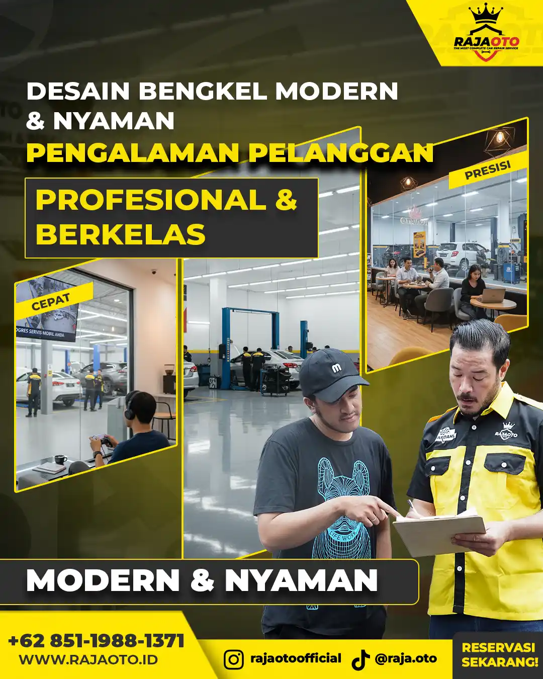 Desain Bengkel Modern & Nyaman