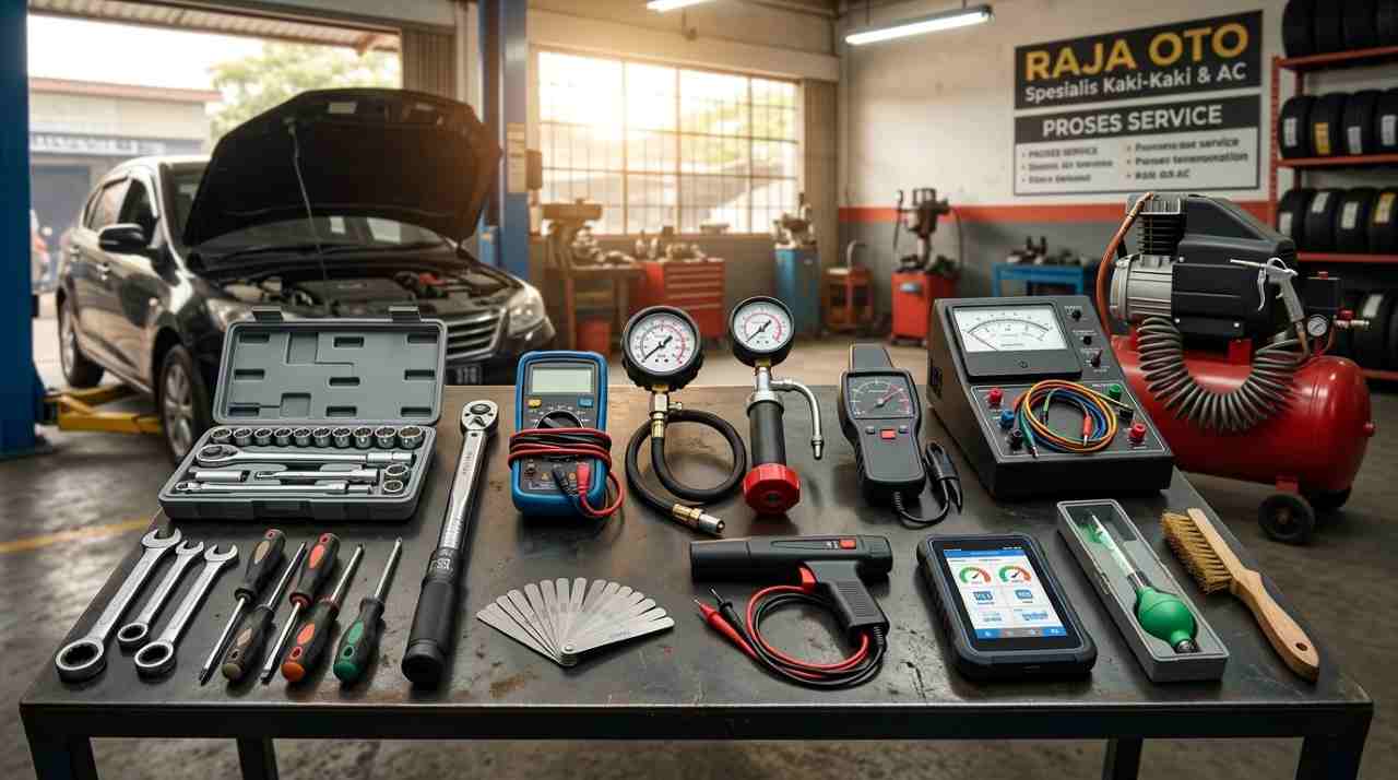 11 Alat Tune Up Mobil yang Paling Sering Digunakan di Bengkel Beserta Fungsinya