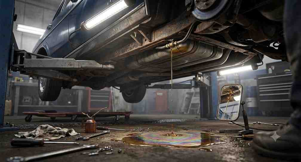 tangki bensin mobil bocor