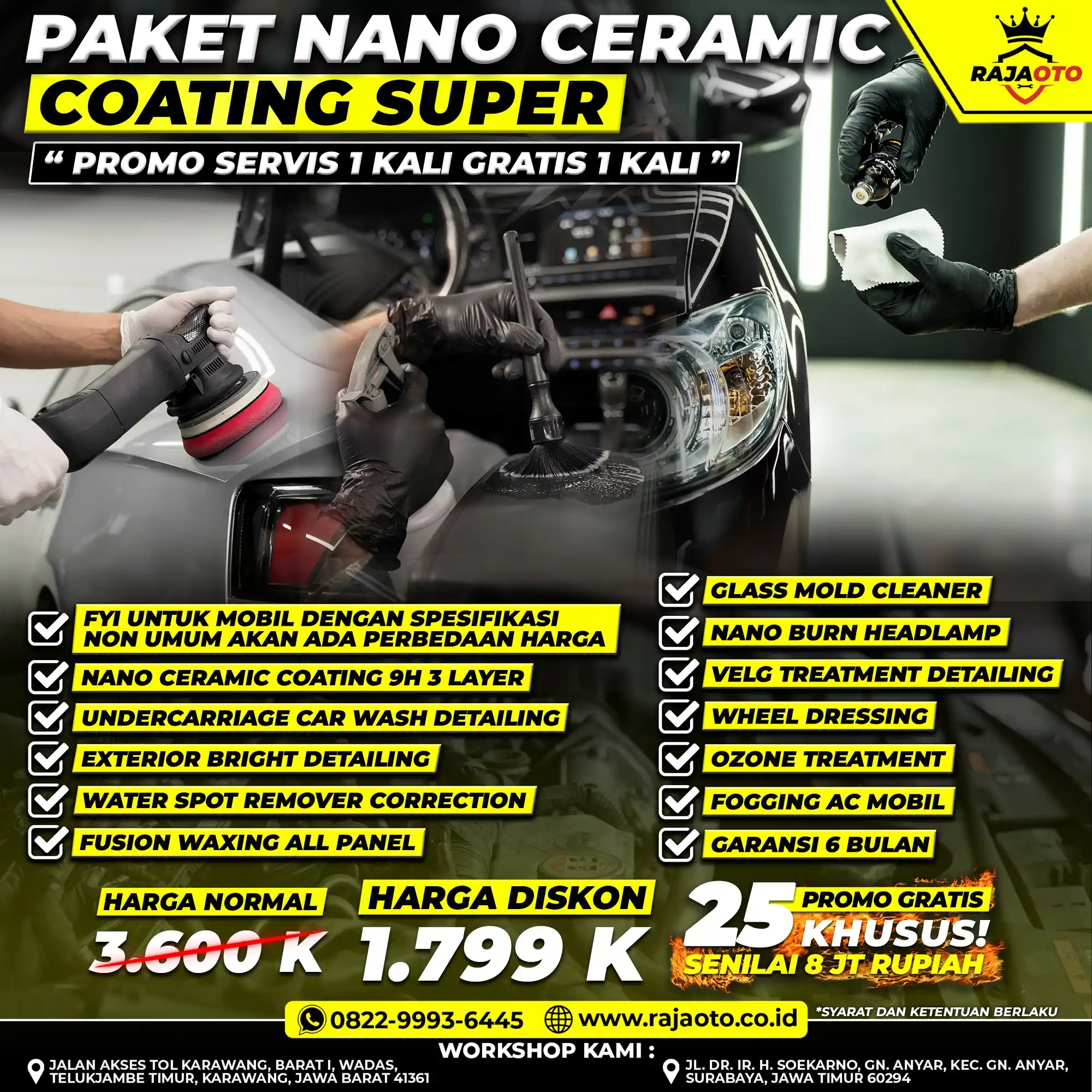 Paket Nano Ceramic Coating Super