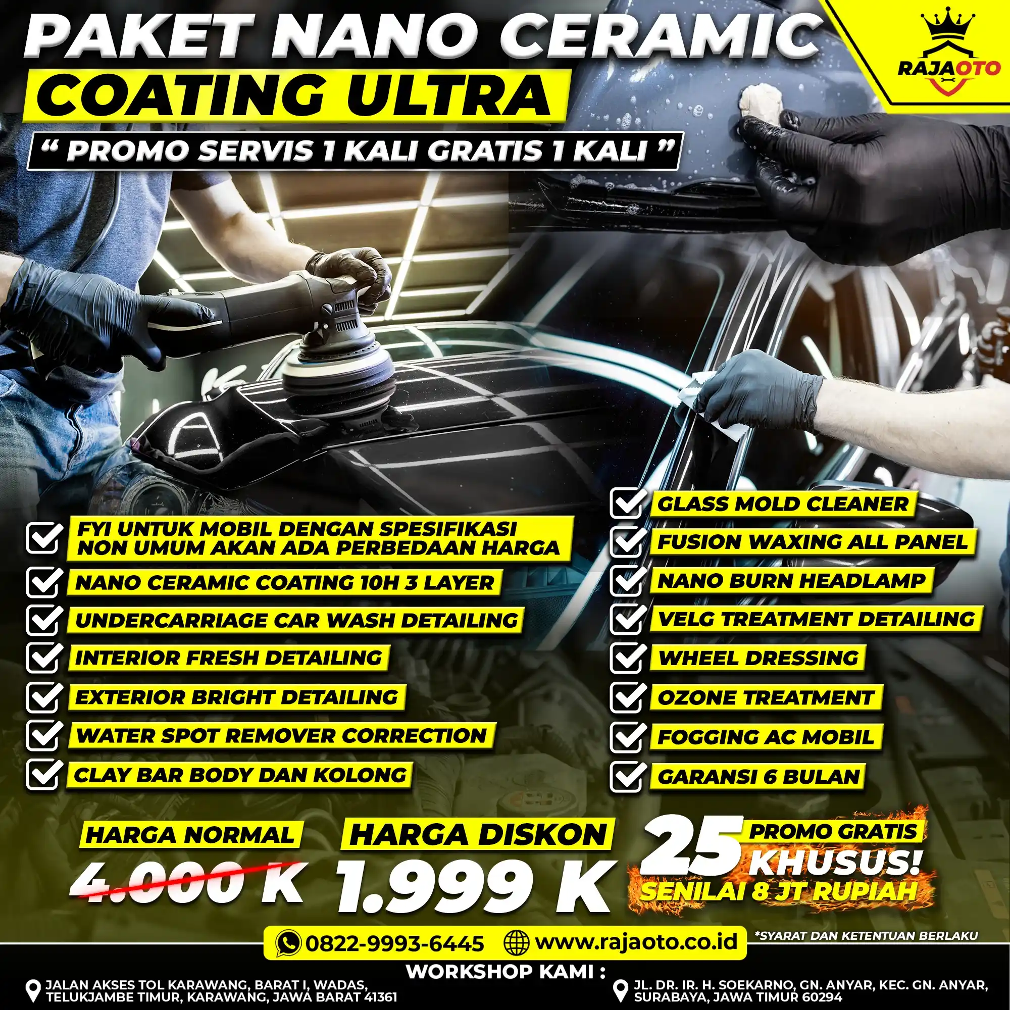 Paket Nano Ceramic Coating Ultra