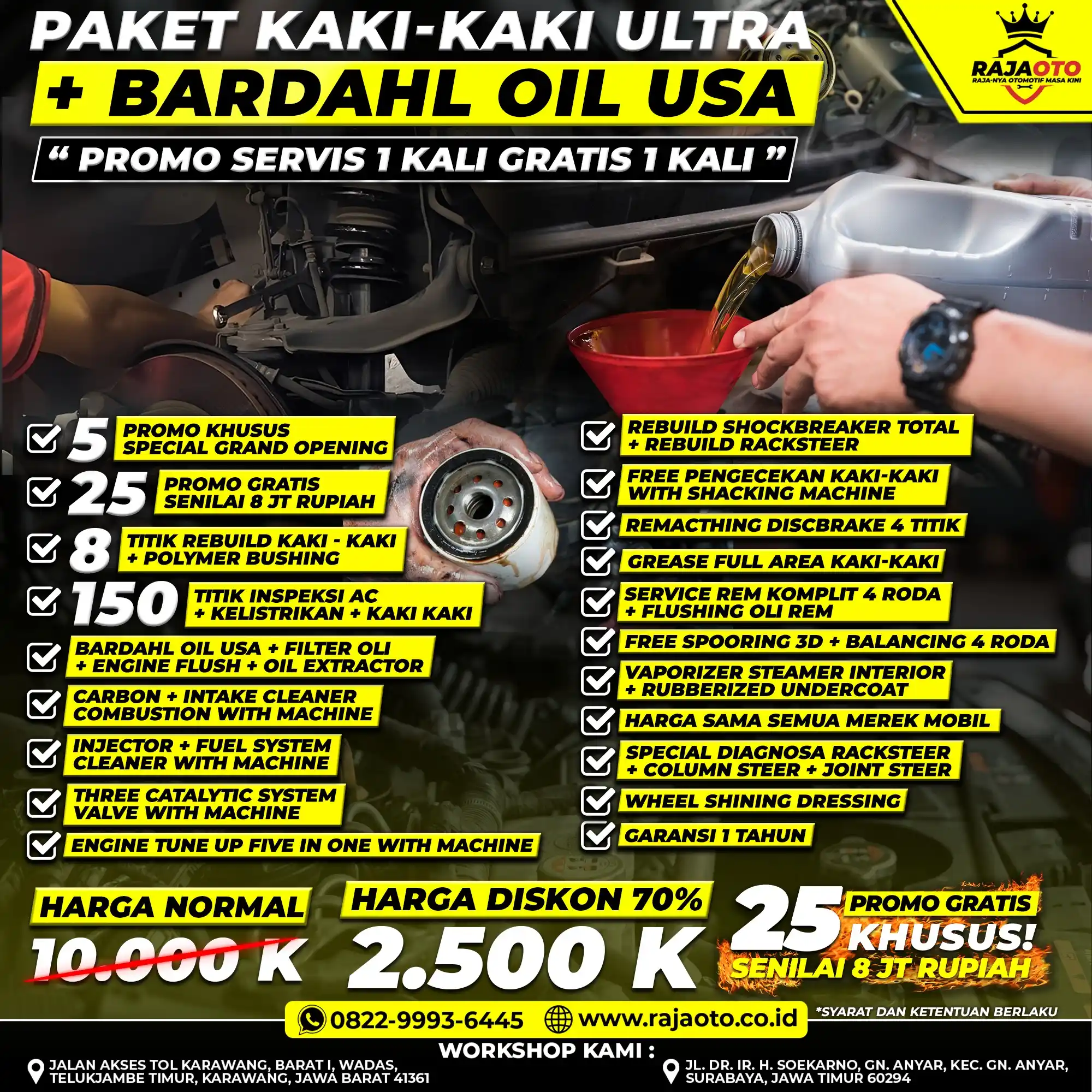 Paket Kaki-Kaki Ultra + Bardahl Oil USA