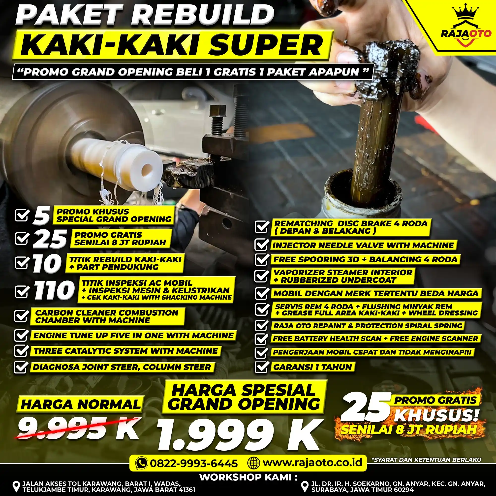 Paket Rebuild Kaki-Kaki Super