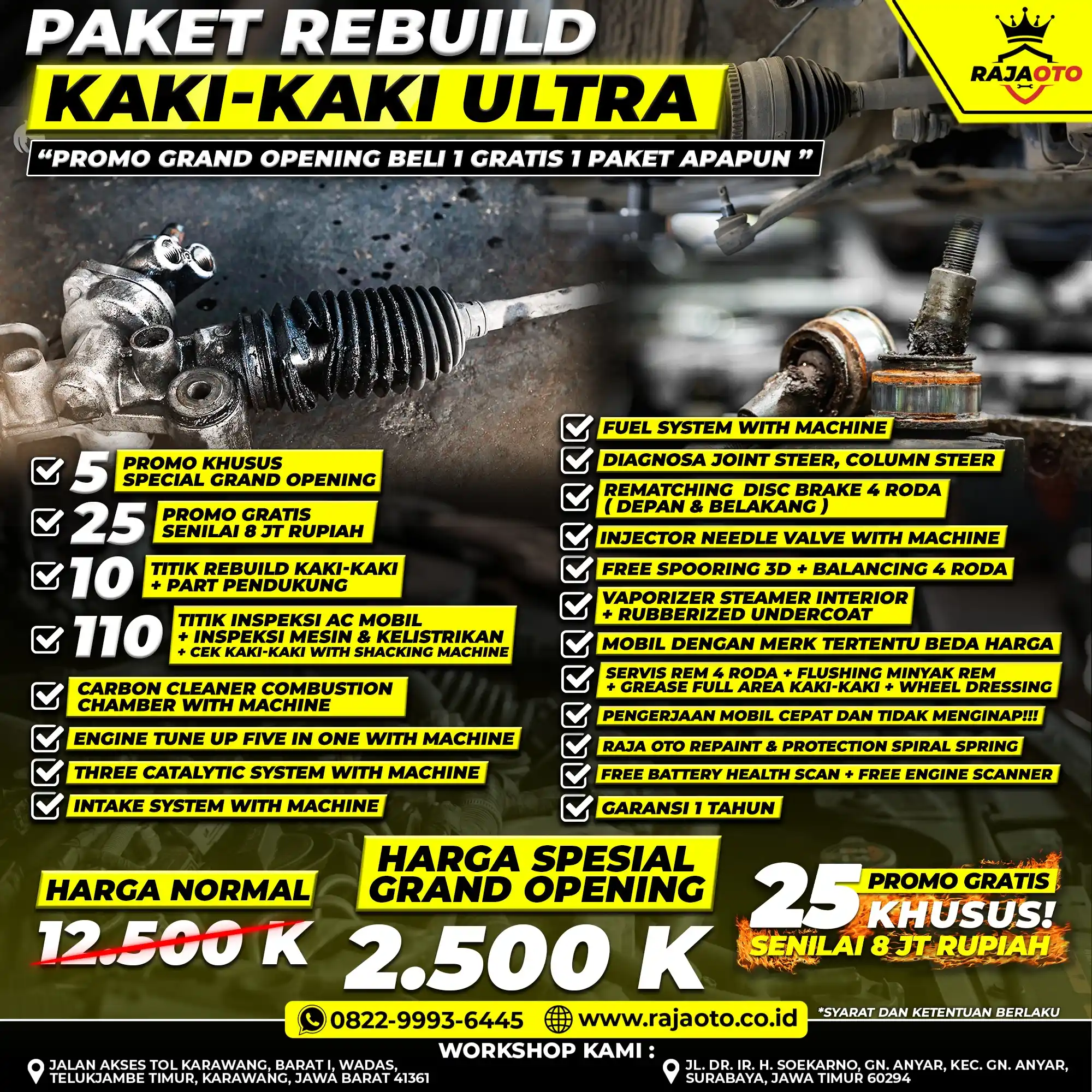 Paket Rebuild Kaki-Kaki Ultra
