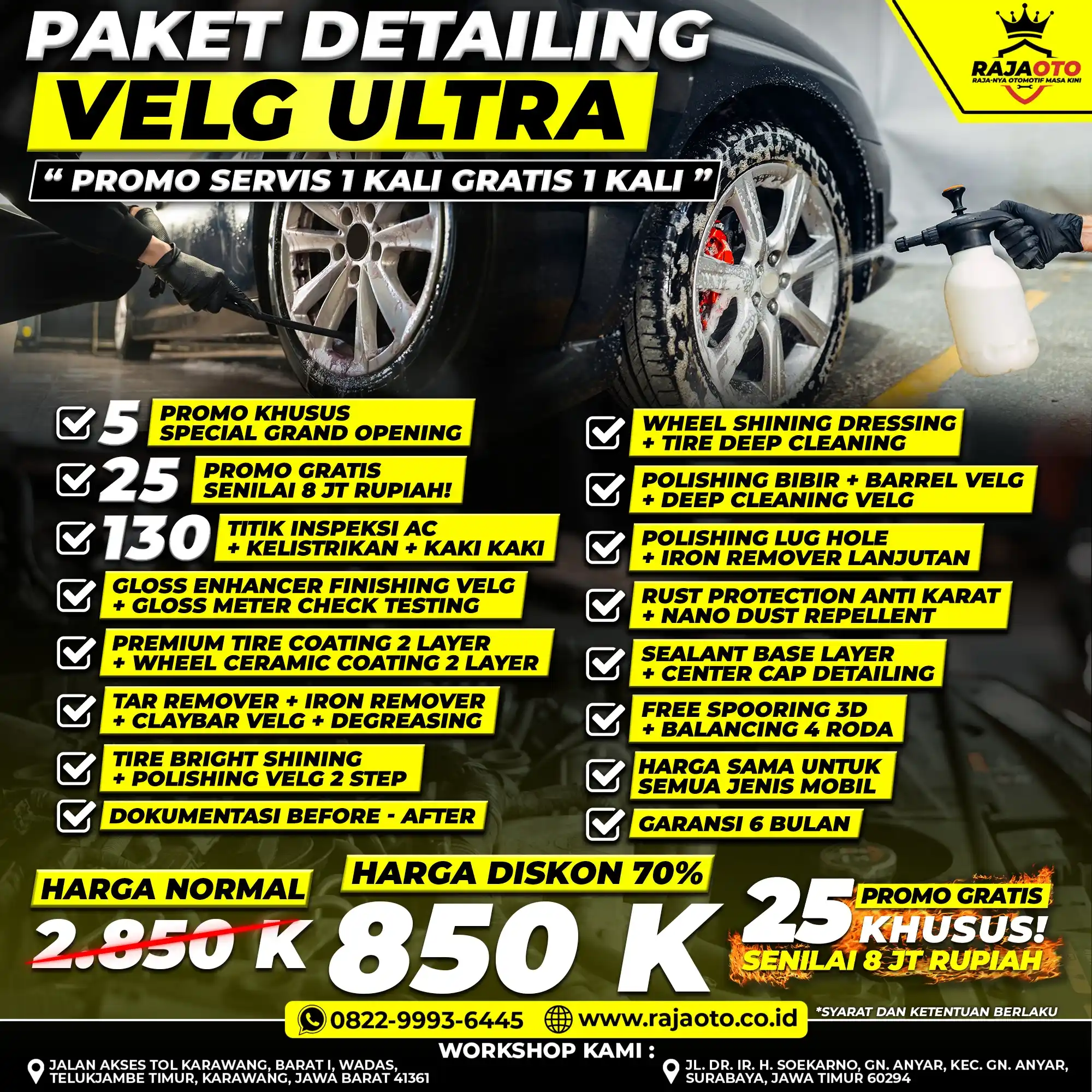 Paket Detailing Velg Ultra